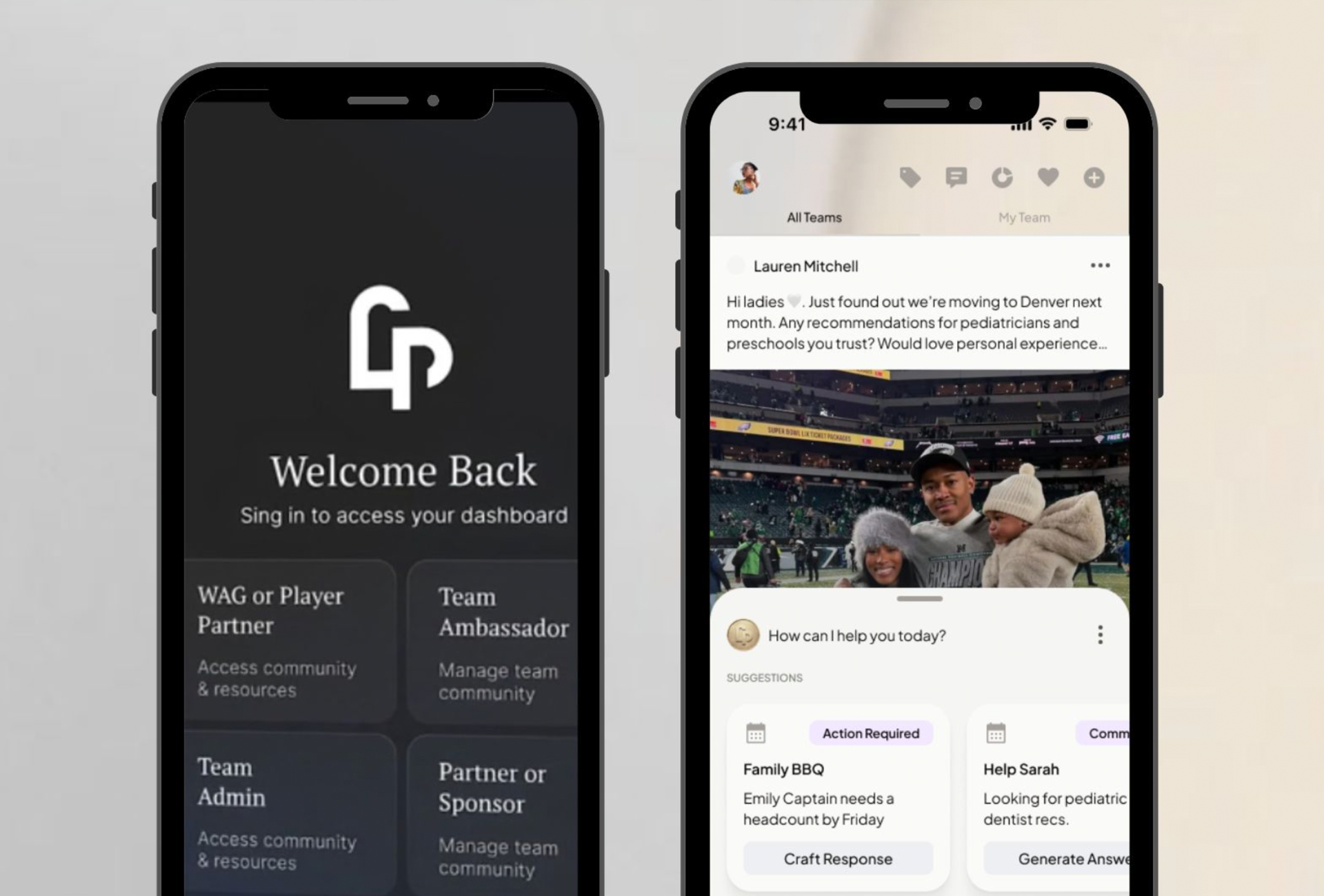Ladies Playbook app on mobile